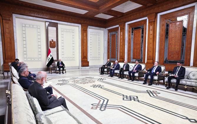 Iraqi President Nizar Mohammed Saeed Amidi receives Iranian Foreign Minister Abbas Araqchi at the Presidential Palace in Baghdad Iraqi President Nizar Mohammed Saeed Amidi receives Iranian Foreign Minister Abbas Araqchi at the Presidential Palace in Baghdad, Iraq, on June 28, 2026. This took place during an official visit in which Araqchi held talks with senior Iraqi officials on bilateral relations and regional developments. Photo by Iraqi Presidency Office apaimages Iraq Iraq Iraq 280626_Iraq_IPO_00(3) Copyright: xapaimagesxIraqixPresidencyxOfficex xapaimagesx