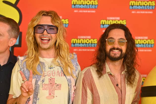 v.li:Bill und Tom KAULITZ, 43.Filmfest Muenchen Deutschlandpremiere MINIONS UND MONSTER am 28.06.2026 im Mathaeser Filmpalast. *** From left: Bill and Tom KAULITZ, 43rd Munich Film Festival, German premiere of *MINIONS AND MONSTERS* on June 28, 2026, at the Mathäuser Filmpalast