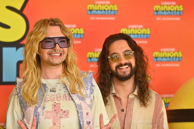 v.li:Bill und Tom KAULITZ, 43.Filmfest Muenchen Deutschlandpremiere MINIONS UND MONSTER am 28.06.2026 im Mathaeser Filmpalast. *** From left: Bill and Tom KAULITZ, 43rd Munich Film Festival, German premiere of *MINIONS AND MONSTERS* on June 28, 2026, at the Mathäeser Filmpalast