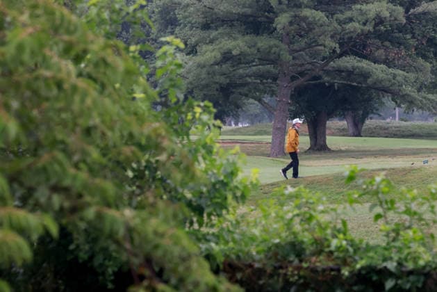 US President Donald Trump at East Potomac Golf Links - Washington DC Doug Burgum, US secretary of the interior, at East Potomac Golf Links in Washington, DC, US, on Sunday, June 28, 2026. President Trump has taken a number of steps to reshape the nation’s capital in his second term, including demolishing the White House East Wing to make way for a new ballroom, planning for the construction of a new triumphal arch, pledging to renovate the John F. Kennedy Center for the Performing Arts, and terminating a contract to run a trio of public golf courses in Washington. Photo by Tierney L. Cross Pool ABACAPRESS.COM  Copyright: xPool ABACAx