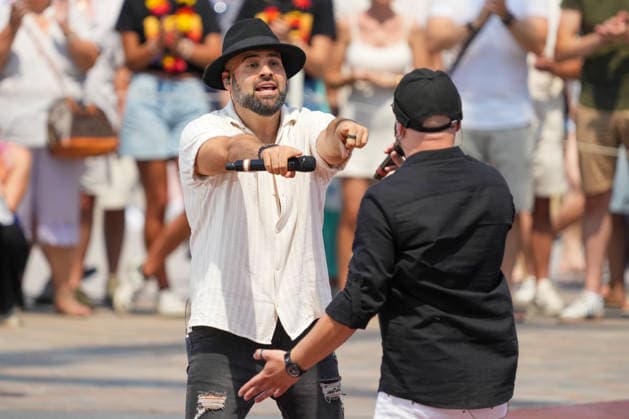 ZDF-Fernsehgarten 2026. Saenger Juan Daniel feat. Songwriter Gionathan im ZDF Fernsehgarten mit dem Motto Sommerparty am 28.06.2026 in Mainz. Mainz ZDF Fernsehgarten Rheinland-Pfalz *** ZDF Fernsehgarten 2026: Singer Juan Daniel featuring songwriter Gionathan at the ZDF Fernsehgarten, themed Summer Party, on June 28, 2026, in Mainz, Rhineland-Palatinate, ZDF Fernsehgarten