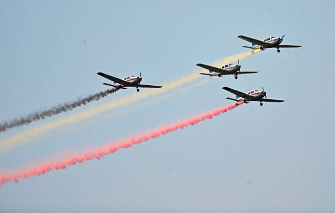 News Bilder des Tages Belgian Air Force Days FLORENNES, BELGIUM - JUNE 28: An aerial demonstration is performed within the scope of the Belgian Air Force Days at Florennes Air Base in Florennes, Belgium on June 28, 2026. Dursun Aydemir Anadolu Brussels Belgium. Editorial use only. Please get in touch for any other usage.  Copyright: x2026xAnadoluxDursunxAydemirx