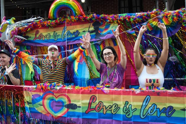 June 28, 2026, New Yok, New York, USA: People cheer at the Annual NYC Pride March on June 28, 2026 in New York. NYC s Pride March began as a demonstration honoring the 1969 Stonewall Riots, has evolved into a global symbol of LGBTQIA+ resilience, unity and activism. New Yok USA  - ZUMAb148 20260628_zap_b148_023 Copyright: xBryanxSmithx