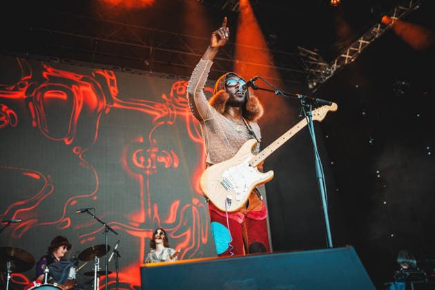 Grande Mahogany live at Roskilde Festival 2026 Roskilde, Denmark. 28th, June 2026. The Finnish-Ghanaian singer and multi-instrumentalist Grande Mahogany performs a live concert during the Danish music festival Roskilde Festival 2026 in Roskilde. Denmark, Roskilde  Copyright: xGonzalesxPhoto ChristianxHjorthx