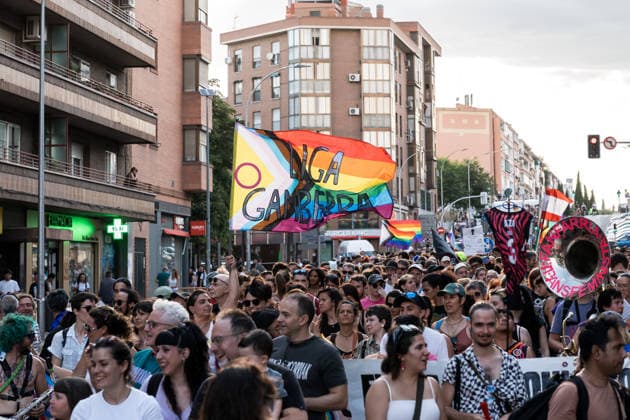 Plataforma Orgullo Crítico is organizing a demonstration Against Colonial Capitalism in Madrid. Dozens of people participated in the Critical Pride March on June 28, 2026, in Madrid, Spain. The demonstration was organized by the Critical Pride Platform under the slogan Against Colonial Capitalism with the aim of demonstrating that diversity is one and that the LGBTIQA struggle must be accessible, transformative, and for everyone, leaving no one behind. JUNE 28, 2026 Diego Radamé Madrid, Spain  Copyright: xDiegoxRadamÃ sx 7629071