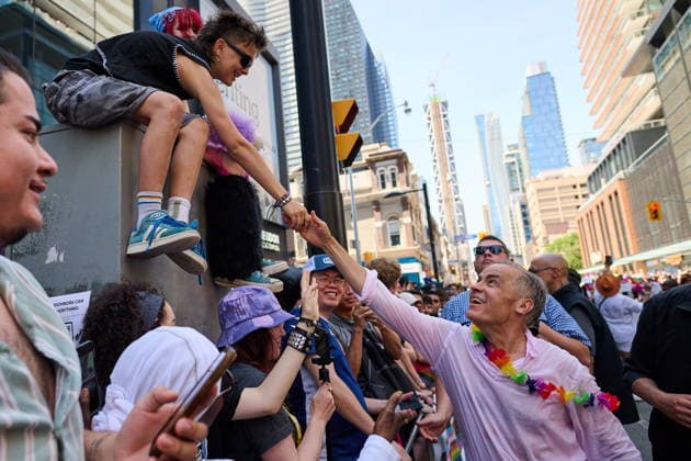 June 28, 2026, Toronto, On, Canada: Prime Minister Mark Carney takes part in the Toronto Pride Parade on Sunday, June 28, 2026. Toronto Canada  - ZUMAc35_ 20260628_zaf_c35_028 Copyright: xSammyxKoganx