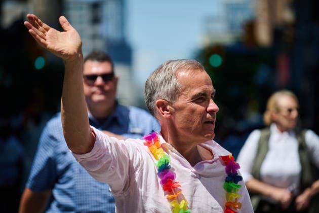 June 28, 2026, Toronto, On, Canada: Prime Minister Mark Carney takes part in the Toronto Pride Parade on Sunday, June 28, 2026. Toronto Canada  - ZUMAc35_ 20260628_zaf_c35_032 Copyright: xSammyxKoganx