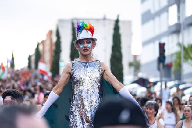 June 28, 2026, Madrid, Madrid, SPAIN: LGBTIQ+ organizations are celebrating Critical Pride, marking 59 years since the Stonewall riotsÃ¢â‚¬the events that sparked the movement to assert LGBTIQ+ rights. They are highlighting the dangers posed by the rise of conservative right-wing movements, the Palestinian genocide, and issues surrounding sex work and community rights. Madrid SPAIN  - ZUMAl221 20260628_zip_l221_021 Copyright: xIgnacioxLopezxIsasmendix