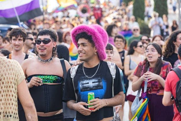 June 28, 2026, Madrid, Madrid, SPAIN: LGBTIQ+ organizations are celebrating Critical Pride, marking 59 years since the Stonewall riotsÃ¢â‚¬the events that sparked the movement to assert LGBTIQ+ rights. They are highlighting the dangers posed by the rise of conservative right-wing movements, the Palestinian genocide, and issues surrounding sex work and community rights. Madrid SPAIN  - ZUMAl221 20260628_zip_l221_029 Copyright: xIgnacioxLopezxIsasmendix