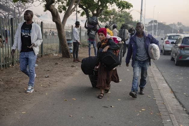Malawian migrants wait to return home amid anti-foreigner protests in South Africa DURBAN, SOUTH AFRICA - JUNE 28: Malawian migrants wait to be registered by South African immigration officials to return to their home country, amid ongoing anti-foreigner protests and rising security concerns across South Africa, in Durban, South Africa on June 28, 2026. Ihsaan Haffejee Anadolu Durban South Africa. Editorial use only. Please get in touch for any other usage.  Copyright: x2026xAnadoluxIhsaanxHaffejeex