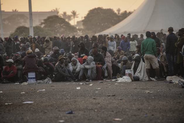 Malawian migrants wait to return home amid anti-foreigner protests in South Africa DURBAN, SOUTH AFRICA - JUNE 28: Malawian migrants wait to be registered by South African immigration officials to return to their home country, amid ongoing anti-foreigner protests and rising security concerns across South Africa, in Durban, South Africa on June 28, 2026. Ihsaan Haffejee Anadolu Durban South Africa. Editorial use only. Please get in touch for any other usage.  Copyright: x2026xAnadoluxIhsaanxHaffejeex