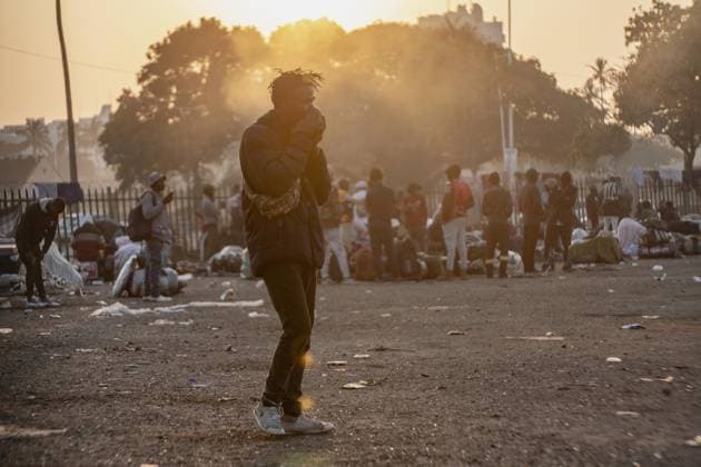 Malawian migrants wait to return home amid anti-foreigner protests in South Africa DURBAN, SOUTH AFRICA - JUNE 28: Malawian migrants wait to be registered by South African immigration officials to return to their home country, amid ongoing anti-foreigner protests and rising security concerns across South Africa, in Durban, South Africa on June 28, 2026. Ihsaan Haffejee Anadolu Durban South Africa. Editorial use only. Please get in touch for any other usage.  Copyright: x2026xAnadoluxIhsaanxHaffejeex