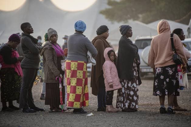 Malawian migrants wait to return home amid anti-foreigner protests in South Africa DURBAN, SOUTH AFRICA - JUNE 28: Malawian migrants wait to be registered by South African immigration officials to return to their home country, amid ongoing anti-foreigner protests and rising security concerns across South Africa, in Durban, South Africa on June 28, 2026. Ihsaan Haffejee Anadolu Durban South Africa. Editorial use only. Please get in touch for any other usage.  Copyright: x2026xAnadoluxIhsaanxHaffejeex