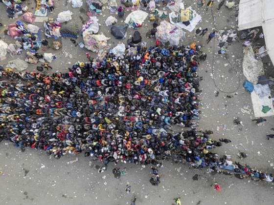 Malawian migrants wait to return home amid anti-foreigner protests in South Africa DURBAN, SOUTH AFRICA - JUNE 28: An aerial view of the area as Malawian migrants wait to be registered by South African immigration officials to return to their home country, amid ongoing anti-foreigner protests and rising security concerns across South Africa, in Durban, South Africa on June 28, 2026. Ihsaan Haffejee Anadolu Durban South Africa. Editorial use only. Please get in touch for any other usage.  Copyright: x2026xAnadoluxIhsaanxHaffejeex