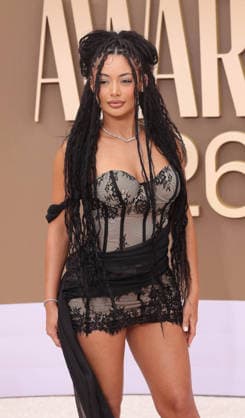 Tamera Kissen arrives on the red carpet for 26th annual BET Awards live telecast at the Peacock Theater in Los Angeles on Sunday, June 28, 2026. The BET Awards honors Black entertainers and other people of color in music, film, sports and philanthropy.  LAP20260628142 GREGxGRUDT