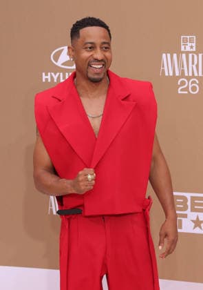 Brandon T. Jackson arrives on the red carpet for 26th annual BET Awards live telecast at the Peacock Theater in Los Angeles on Sunday, June 28, 2026. The BET Awards honors Black entertainers and other people of color in music, film, sports and philanthropy.  LAP20260628154 GREGxGRUDT