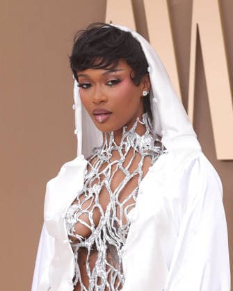 Dess Dior arrives on the red carpet for 26th annual BET Awards live telecast at the Peacock Theater in Los Angeles on Sunday, June 28, 2026. The BET Awards honors Black entertainers and other people of color in music, film, sports and philanthropy.  LAP20260628157 GREGxGRUDT