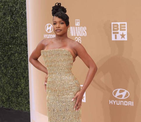 Chanelle Graham arrives on the red carpet for 26th annual BET Awards live telecast at the Peacock Theater in Los Angeles on Sunday, June 28, 2026. The BET Awards honors Black entertainers and other people of color in music, film, sports and philanthropy.  LAP20260628162 GREGxGRUDT