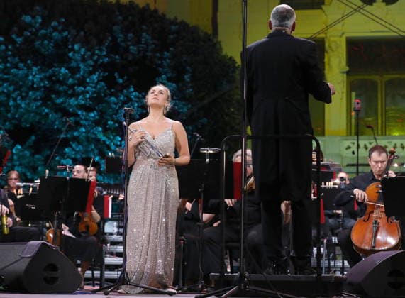 Croatia, Zagreb, 280626. King Tomislav Square. Trumpet Extraordinaire, a concert by the Zagreb Philharmonic Orchestra with British trumpeter Matilda Lloyd under the baton of Jure Bucevic at the Zagreb Classic 2026 festival. Photo: Damjan Tadic CROPIX Copyright: xxDamjanxTadicx zagreb_classic12-280626