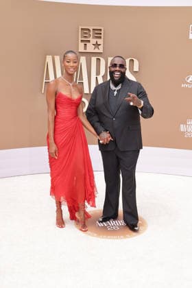 BET Awards 2026 - Red Carpet Jazzma Kendrick, Rick Ross attend the 2026 BET Awards at Peacock Theater on June 28, 2026 in Los Angeles, California. Los Angeles California United States Copyright: xCraSH imageSPACEx