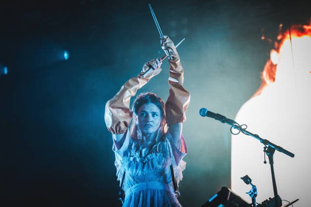 Scam live at Roskilde Festival 2026 Roskilde, Denmark. 28th, June 2026. The Icelandic electropop duo Scam performs a live concert during the Danish music festival Roskilde Festival 2026 in Roskilde. Denmark, Roskilde  Copyright: xGonzalesxPhoto ChristianxHjorthx