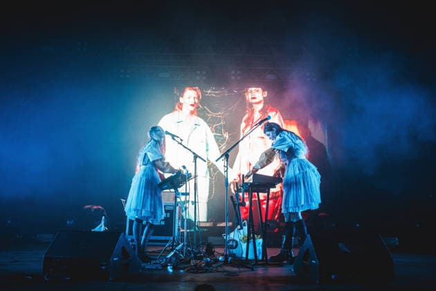 Scam live at Roskilde Festival 2026 Roskilde, Denmark. 28th, June 2026. The Icelandic electropop duo Scam performs a live concert during the Danish music festival Roskilde Festival 2026 in Roskilde. Denmark, Roskilde  Copyright: xGonzalesxPhoto ChristianxHjorthx