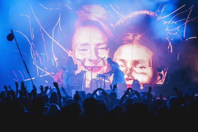 Scam live at Roskilde Festival 2026 Roskilde, Denmark. 28th, June 2026. The Icelandic electropop duo Scam performs a live concert during the Danish music festival Roskilde Festival 2026 in Roskilde. Denmark, Roskilde  Copyright: xGonzalesxPhoto ChristianxHjorthx