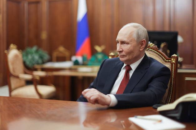 RUSSIA, MOSCOW - JUNE 28, 2026: Russia s President Vladimir Putin during an interview with VGTRK journalist Zarubin Moscow Russia  - ZUMAt113 20260628_zaa_t113_290 Copyright: xGavriilxGrigorovx