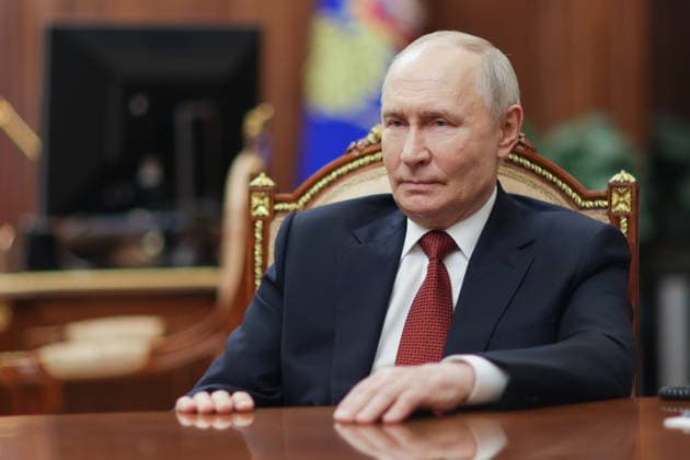 RUSSIA, MOSCOW - JUNE 28, 2026: Russia s President Vladimir Putin during an interview with VGTRK journalist Zarubin Moscow Russia  - ZUMAt113 20260628_zaa_t113_292 Copyright: xGavriilxGrigorovx
