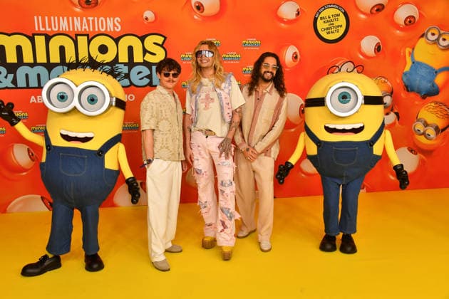 Georg Listing, Bill und Tom Kaulitz Deutschlandpremiere Minions &Monster Mathäser Filmpalast München 28. Juni 2026 *** Georg Listing, Bill and Tom Kaulitz: German Premiere of *Minions: Monster Mathäser* at Filmpalast in Munich, June 28, 2026