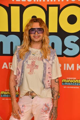 Bill Kaulitz Deutschlandpremiere Minions &Monster Mathäser Filmpalast München 28. Juni 2026 *** Bill Kaulitz: German Premiere of *Minions: Monster Mathäser* at Filmpalast in Munich, June 28, 2026