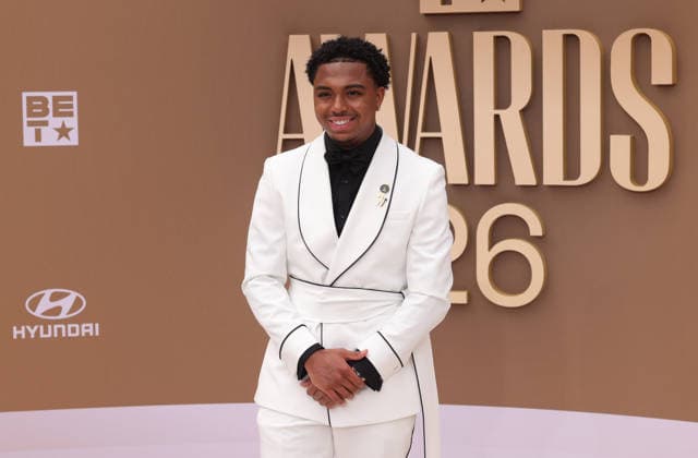 Thaddeus J. Mixson arrives on the red carpet for 26th annual BET Awards live telecast at the Peacock Theater in Los Angeles on Sunday, June 28, 2026. The BET Awards honors Black entertainers and other people of color in music, film, sports and philanthropy.  LAP20260628169 GREGxGRUDT
