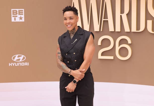 Carter The Body arrives on the red carpet for 26th annual BET Awards live telecast at the Peacock Theater in Los Angeles on Sunday, June 28, 2026. The BET Awards honors Black entertainers and other people of color in music, film, sports and philanthropy.  LAP20260628176 GREGxGRUDT