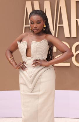 JaNa Craig arrives on the red carpet for 26th annual BET Awards live telecast at the Peacock Theater in Los Angeles on Sunday, June 28, 2026. The BET Awards honors Black entertainers and other people of color in music, film, sports and philanthropy.  LAP20260628201 GREGxGRUDT