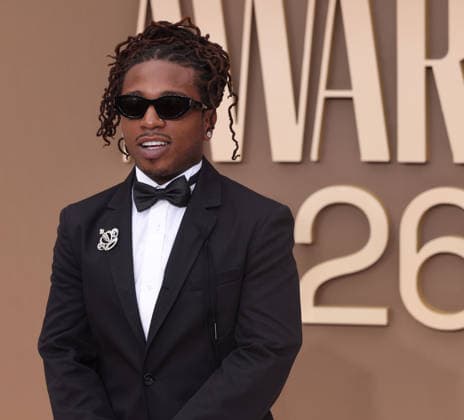 Jacquees arrives on the red carpet for 26th annual BET Awards live telecast at the Peacock Theater in Los Angeles on Sunday, June 28, 2026. The BET Awards honors Black entertainers and other people of color in music, film, sports and philanthropy.  LAP20260628233 GREGxGRUDT