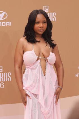 Diamond Pynk arrives on the red carpet for 26th annual BET Awards live telecast at the Peacock Theater in Los Angeles on Sunday, June 28, 2026. The BET Awards honors Black entertainers and other people of color in music, film, sports and philanthropy.  LAP20260628235 GREGxGRUDT