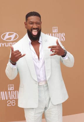 Bryan Terrell Clark arrives on the red carpet for 26th annual BET Awards live telecast at the Peacock Theater in Los Angeles on Sunday, June 28, 2026. The BET Awards honors Black entertainers and other people of color in music, film, sports and philanthropy.  LAP20260628241 GREGxGRUDT