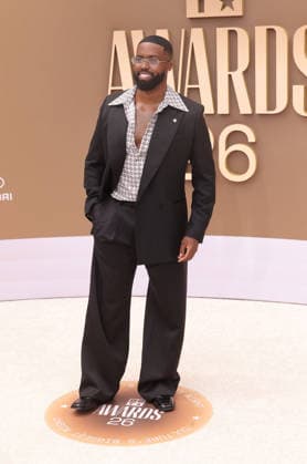 Lawrence Robinson arrives on the red carpet for 26th annual BET Awards live telecast at the Peacock Theater in Los Angeles on Sunday, June 28, 2026. The BET Awards honors Black entertainers and other people of color in music, film, sports and philanthropy.  LAP20260628249 GREGxGRUDT
