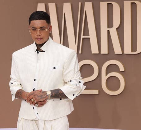 Kwn arrives on the red carpet for 26th annual BET Awards live telecast at the Peacock Theater in Los Angeles on Sunday, June 28, 2026. The BET Awards honors Black entertainers and other people of color in music, film, sports and philanthropy.  LAP20260628253 GREGxGRUDT