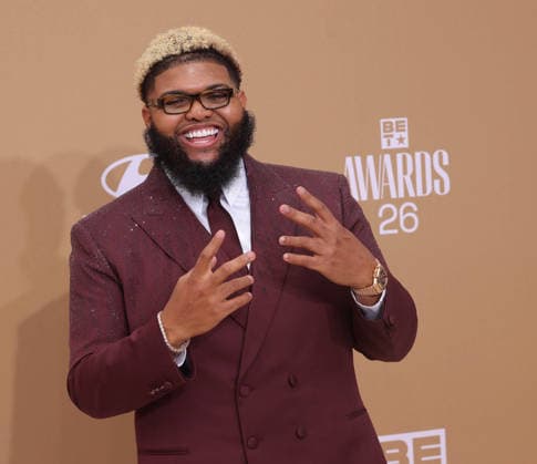 Druski arrives on the red carpet for 26th annual BET Awards live telecast at the Peacock Theater in Los Angeles on Sunday, June 28, 2026. The BET Awards honors Black entertainers and other people of color in music, film, sports and philanthropy.  LAP20260628266 GREGxGRUDT