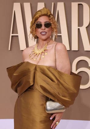 Dominique Dawson arrives on the red carpet for 26th annual BET Awards live telecast at the Peacock Theater in Los Angeles on Sunday, June 28, 2026. The BET Awards honors Black entertainers and other people of color in music, film, sports and philanthropy.  LAP20260628271 GREGxGRUDT