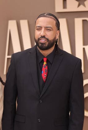 French Montana arrives on the red carpet for 26th annual BET Awards live telecast at the Peacock Theater in Los Angeles on Sunday, June 28, 2026. The BET Awards honors Black entertainers and other people of color in music, film, sports and philanthropy.  LAP20260628311 GREGxGRUDT