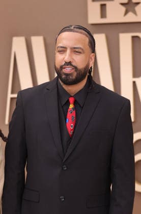 French Montana arrives on the red carpet for 26th annual BET Awards live telecast at the Peacock Theater in Los Angeles on Sunday, June 28, 2026. The BET Awards honors Black entertainers and other people of color in music, film, sports and philanthropy.  LAP20260628322 GREGxGRUDT