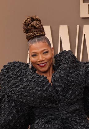 Queen Latifah arrives on the red carpet for 26th annual BET Awards live telecast at the Peacock Theater in Los Angeles on Sunday, June 28, 2026. The BET Awards honors Black entertainers and other people of color in music, film, sports and philanthropy.  LAP20260628367 GREGxGRUDT