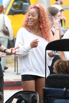 Celebrities shopping at Tthe Farmers Market In Studio City ** ** Featuring: Keke Palmer Where: Studio City, California, United States When: 28 Jun 2026 Credit: H2Y INSTARimages EDITORIAL USE ONLY. NOT FOR USE BY NEWSPAPERS BASED IN THE UK. Copyright: xx instar55814482