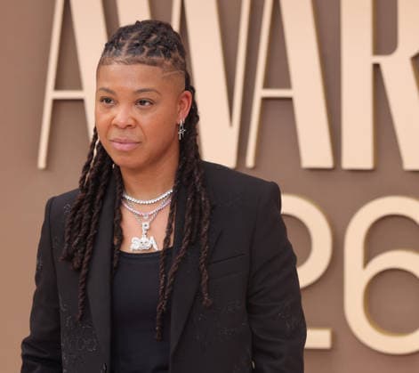 Punkie Johnson arrives on the red carpet for 26th annual BET Awards live telecast at the Peacock Theater in Los Angeles on Sunday, June 28, 2026. The BET Awards honors Black entertainers and other people of color in music, film, sports and philanthropy.  LAP20260628422 GREGxGRUDT