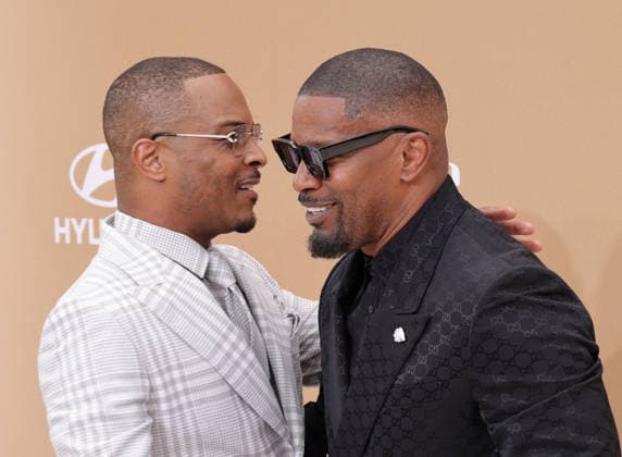 BET Awards 2026 - Red Carpet T.I., Jamie Foxx attend the 2026 BET Awards at Peacock Theater on June 28, 2026 in Los Angeles, California. Los Angeles California United States Copyright: xCraSH imageSPACEx
