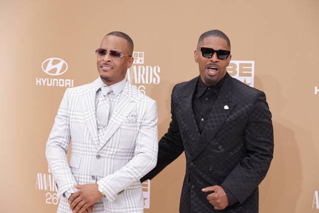 BET Awards 2026 - Red Carpet T.I., Jamie Foxx attend the 2026 BET Awards at Peacock Theater on June 28, 2026 in Los Angeles, California. Los Angeles California United States Copyright: xCraSH imageSPACEx