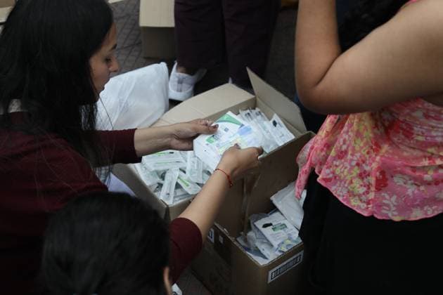 Humanitarian aid campaign launched in Lima for Earthquake Victims in Venezuela LIMA, PERU - JUNE 28: People gather at a collection center in Lima, Peru on June 28, 2026, to donate essential supplies, including food, clothing, and medicine, for families affected by the recent earthquakes in Venezuela. Organized by the Venezuelan community living in Peru, the humanitarian campaign called on residents and citizens to support the relief efforts for the disaster victims. Klebher Vasquez Anadolu Lima Peru. Editorial use only. Please get in touch for any other usage.  Copyright: x2026xAnadoluxKlebherxVasquezx
