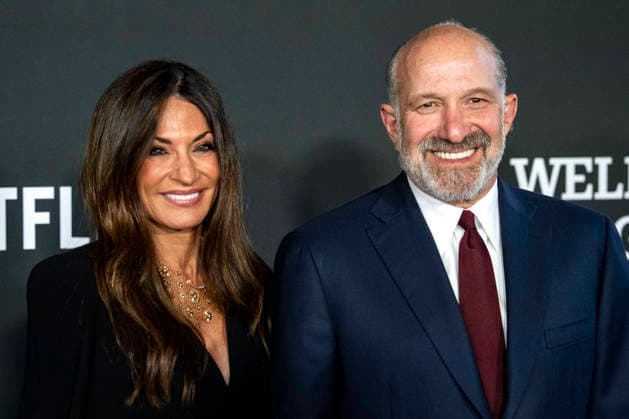Allison Lutnick and U.S. Secretary of Commerce Howard Lutnick arrive on the red carpet before the 27th Mark Twain Prize for American Humor Award at the Kennedy Center for the Performing Arts in Washington DC on Sunday, June 28, 2026.  WAP20260628324 BONNIExCASH